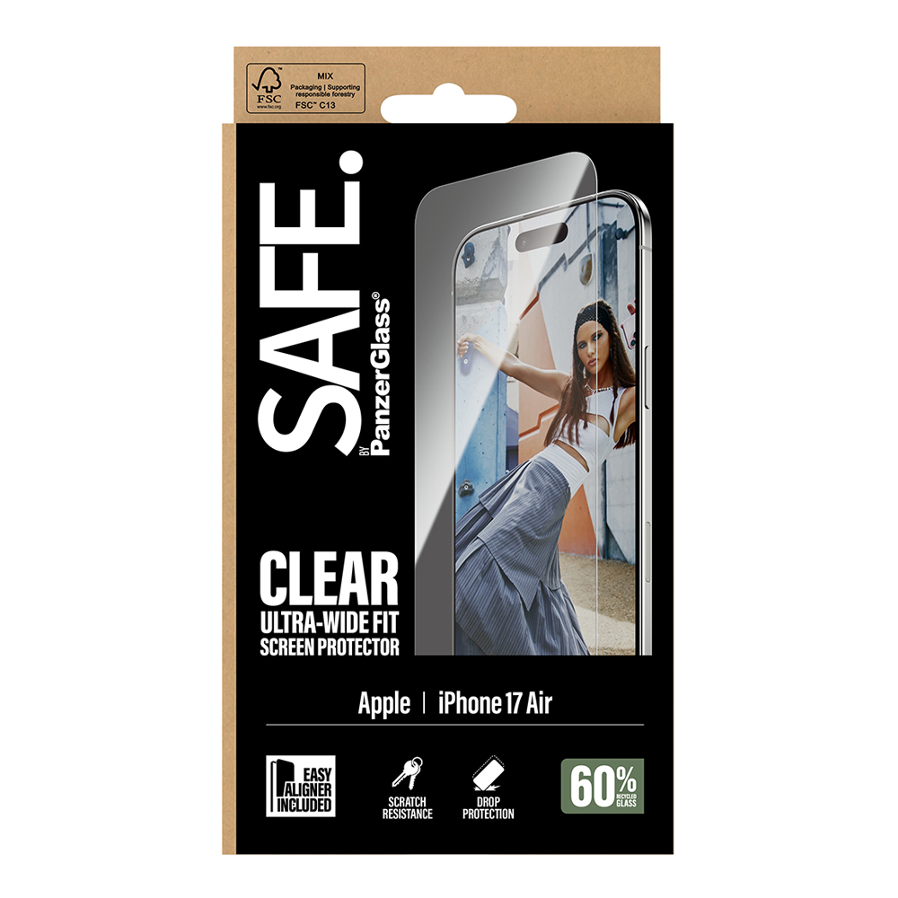 SAFE Glass for iPhone Air Ultra Wide Fit w/Aligner
